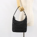 GUCCI GG Canvas Shoulder Bag Nylon Black Silver 001 3386 Auth bs30841-23
