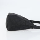 GUCCI GG Canvas Shoulder Bag Nylon Black Silver 001 3386 Auth bs30841-3