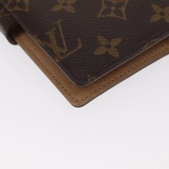 LOUIS VUITTON Monogram T&B Agenda PM Day Planner Cover R21039 LV Auth bs30842