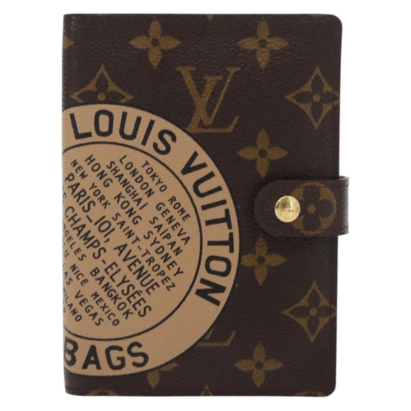 LOUIS VUITTON Monogram T&B Agenda PM Day Planner Cover R21039 LV Auth bs30842