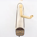 Burberrys Nova Check Shoulder Bag Canvas Beige Gold Auth bs30843-21