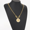 VERSACE Medusa Necklace metal Gold Auth bs30844-15