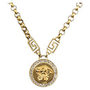 VERSACE Medusa Necklace metal Gold Auth bs30845-1