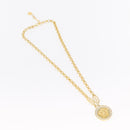 VERSACE Medusa Necklace metal Gold Auth bs30845-2