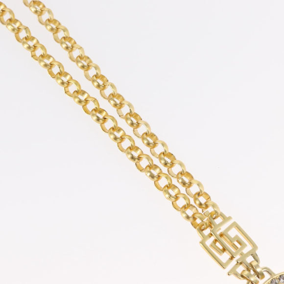 VERSACE Medusa Necklace metal Gold Auth bs30845