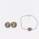 VERSACE Necklace metal 4 Set Gold Silver Auth bs30846-10