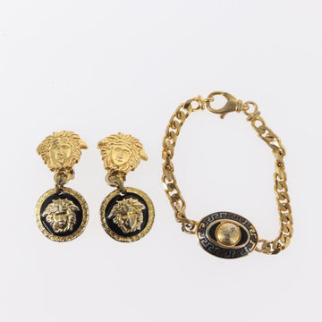 VERSACE Necklace metal 4 Set Gold Silver Auth bs30846 - 0