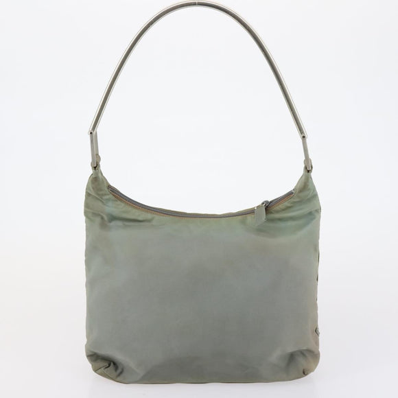 PRADA Hand Bag Nylon 3 Set Black Green pink Auth bs30847