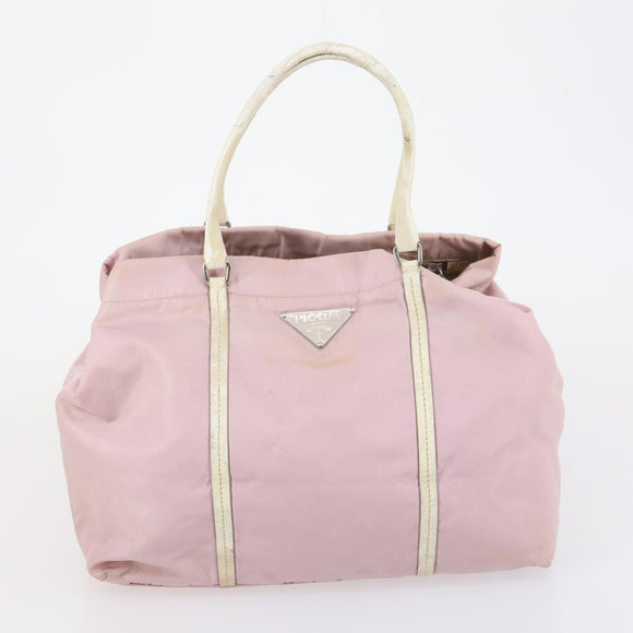PRADA Hand Bag Nylon 3 Set Black Green pink Auth bs30847