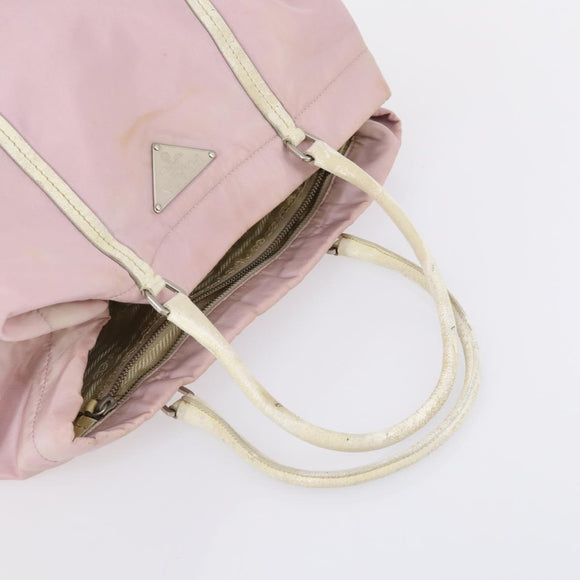 PRADA Hand Bag Nylon 3 Set Black Green pink Auth bs30847