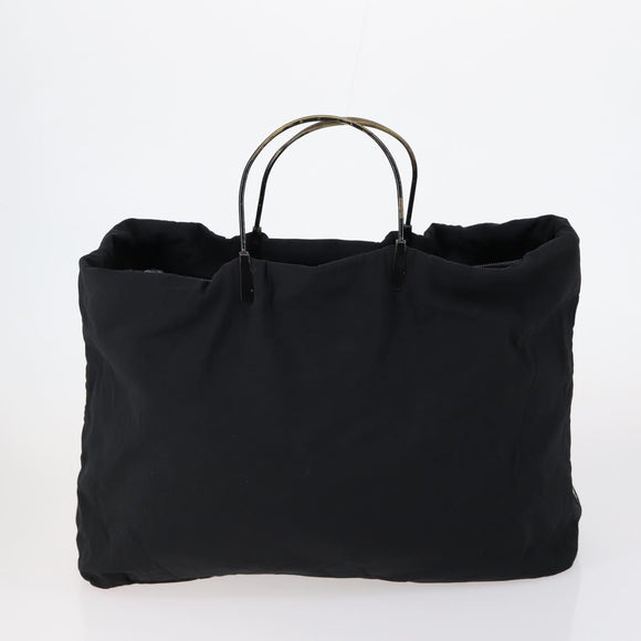 PRADA Hand Bag Nylon 3 Set Black Green pink Auth bs30847