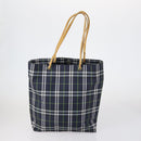 BURBERRY Nova Check Bag Canvas Nylon 3 Set Navy Beige Light blue Auth bs30848-2