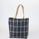 BURBERRY Nova Check Bag Canvas Nylon 3 Set Navy Beige Light blue Auth bs30848-3