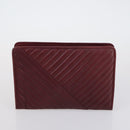 VALENTINO Hand Bag Leather Suede 3 Set Red Brown Auth bs30849-10