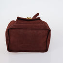 VALENTINO Hand Bag Leather Suede 3 Set Red Brown Auth bs30849-18