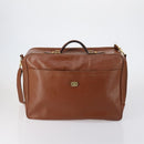 VALENTINO Hand Bag Leather Suede 3 Set Red Brown Auth bs30849-2