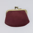 VALENTINO Hand Bag Leather Suede 3 Set Red Brown Auth bs30849-21