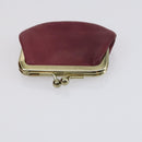 VALENTINO Hand Bag Leather Suede 3 Set Red Brown Auth bs30849-22