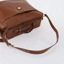 VALENTINO Hand Bag Leather Suede 3 Set Red Brown Auth bs30849-4