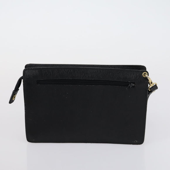 BALLY Boston Bag Leather Nylon 2 Set Black Auth bs30850