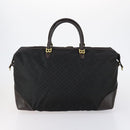 BALLY Boston Bag Leather Nylon 2 Set Black Auth bs30850-2