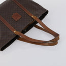 CELINE Macadam Canvas Tote Bag PVC Leather 2 Set Brown Auth bs30852-14