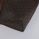 CELINE Macadam Canvas Tote Bag PVC Leather 2 Set Brown Auth bs30852-17