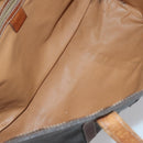 CELINE Macadam Canvas Tote Bag PVC Leather 2 Set Brown Auth bs30852-18