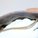 CELINE Macadam Canvas Tote Bag PVC Leather 2 Set Brown Auth bs30852-9