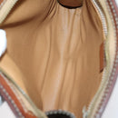 CELINE Macadam Canvas Clutch Bag PVC Leather 3 Set Brown Auth bs30854-15