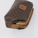 CELINE Macadam Canvas Clutch Bag PVC Leather 3 Set Brown Auth bs30854-18