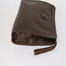 CELINE Macadam Canvas Clutch Bag PVC Leather 3 Set Brown Auth bs30854-4