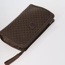 CELINE Macadam Canvas Clutch Bag PVC Leather 3 Set Brown Auth bs30854-5