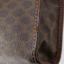 CELINE Macadam Canvas Clutch Bag PVC Leather 3 Set Brown Auth bs30854-7