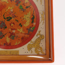 HERMES Charm Metal Leather 3 Set Red Gold Silver Auth bs30857-11