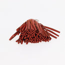 HERMES Charm Metal Leather 3 Set Red Gold Silver Auth bs30857-5