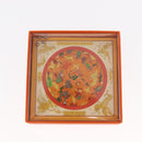 HERMES Charm Metal Leather 3 Set Red Gold Silver Auth bs30857-6