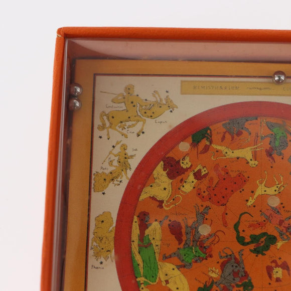 HERMES Charm Metal Leather 3 Set Red Gold Silver Auth bs30857