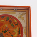 HERMES Charm Metal Leather 3 Set Red Gold Silver Auth bs30857-9