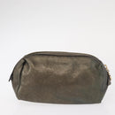 GUCCI GG Canvas Pouch 3 Set Pink Gold beige Auth bs30858-10