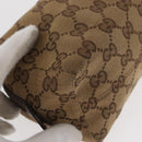 GUCCI GG Canvas Pouch 3 Set Pink Gold beige Auth bs30858-21