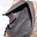 GUCCI GG Canvas Pouch 3 Set Pink Gold beige Auth bs30858-22