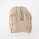 GUCCI GG Canvas Pouch 3 Set Pink Gold beige Auth bs30858-4