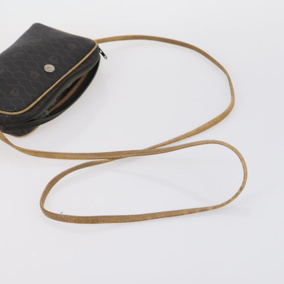 Christian Dior BOTTEGA VENETA Hand Bag Suede PVC 2 Set Brown Gold Auth bs30859