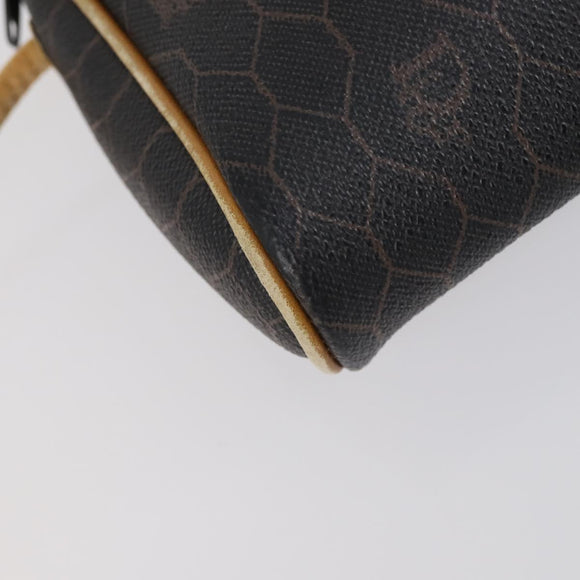 Christian Dior BOTTEGA VENETA Hand Bag Suede PVC 2 Set Brown Gold Auth bs30859