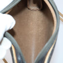 Christian Dior BOTTEGA VENETA Hand Bag Suede PVC 2 Set Brown Gold Auth bs30859-18