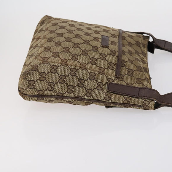 GUCCI GG Canvas Shoulder Bag 2 Set Beige Auth bs30860