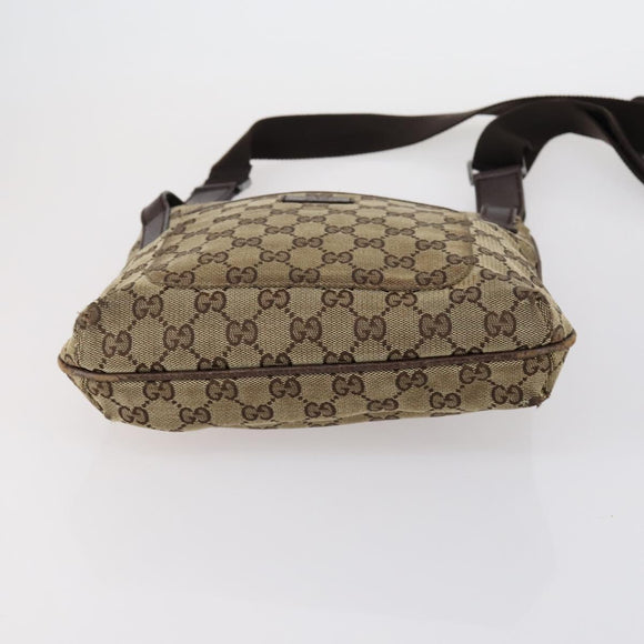 GUCCI GG Canvas Shoulder Bag 2 Set Beige Auth bs30860