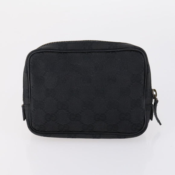 GUCCI GG Canvas Supreme Pouch 3 Set Pink Black beige Auth bs30861