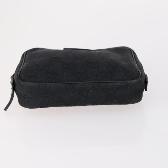 GUCCI GG Canvas Supreme Pouch 3 Set Pink Black beige Auth bs30861